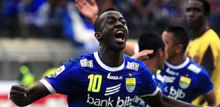 Makan Konate saat berkostum Persib Bandung.