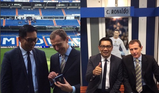 ridwan kamil di markas madrid