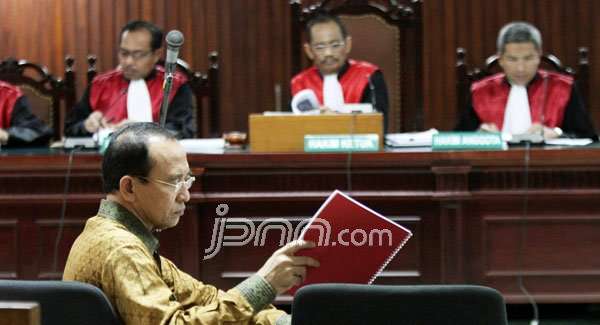 Suryadharma Ali di Pengadilan Tipikor Jakarta. 