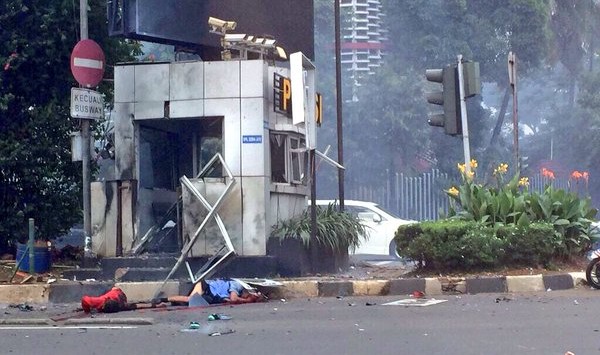 Lokasi Teror bom dan meledaknya bom sarinah