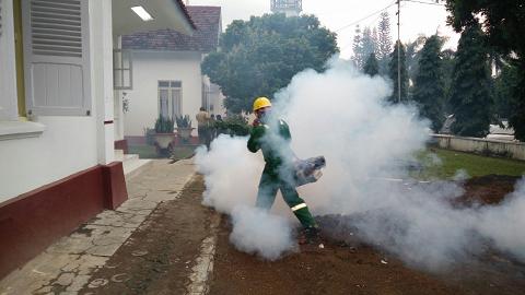 Kodam III Siliwangi gelar fogging untuk cegah DBD.