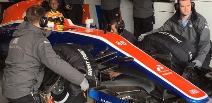 Rio Haryanto saat menjalani sesi latihan. Foto: Twitter/RHracing/Rio Haryanto