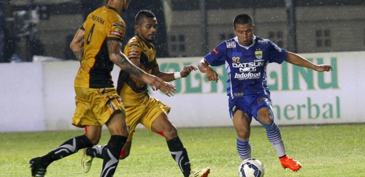 Persib Vs Mitra Kukar. Foto: Khairizal Maris