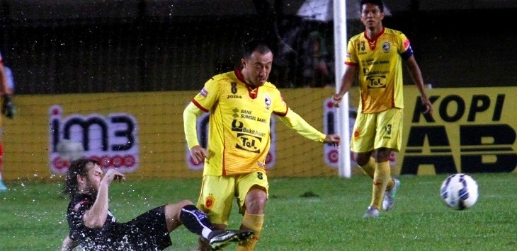 Sriwijaya Vs Pusamania Borneo FC. FOTO: Khairizal Maris