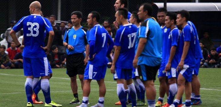 Persib saat latihan dibawah arahan Pelatih Djanur.