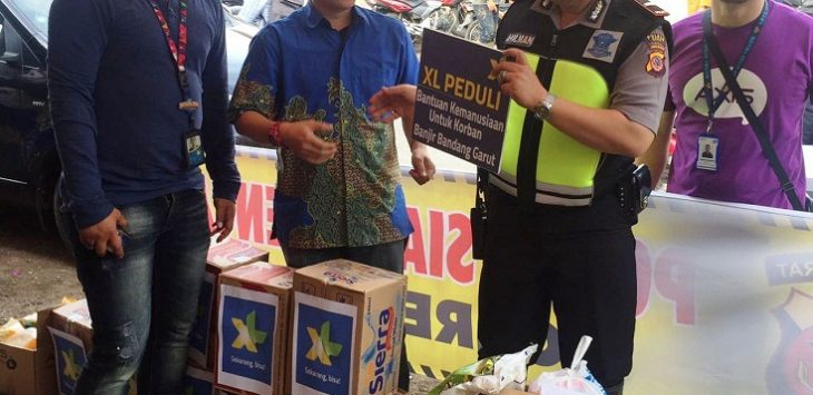 XL peduli banjir bandang Garut