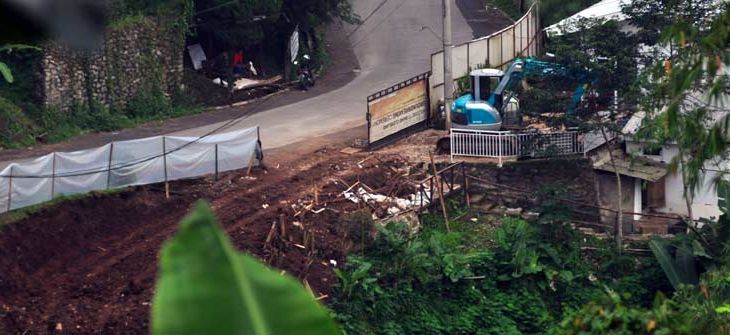 proyek pembangunan Kondoel di Ledeng,