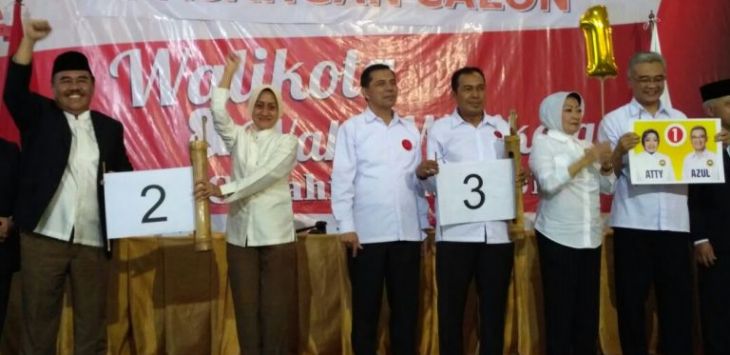 Pasangan calon walikota/wakil walikota dalam ajang Pilkada serentak 2017 Kota Cimahi.