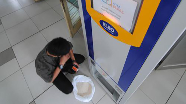 Iluistrasi ATM beras