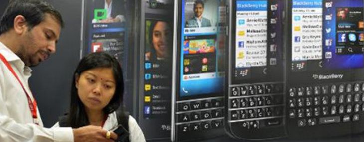 Ke Android, Market Share BlackBerry tak Tertolong. Foto: AFP