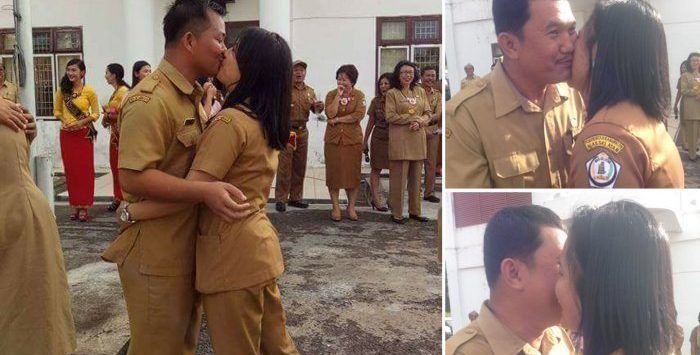 Foto-foto PNS di Nias Selatan yang berciuman massal. | foto facebook