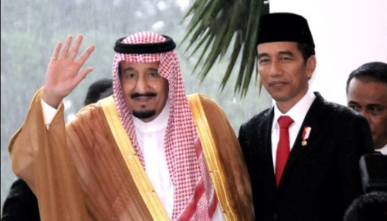 Presiden Jokowi dan Raja Salman di Istana Bogor, Rabu (1/3/2017).