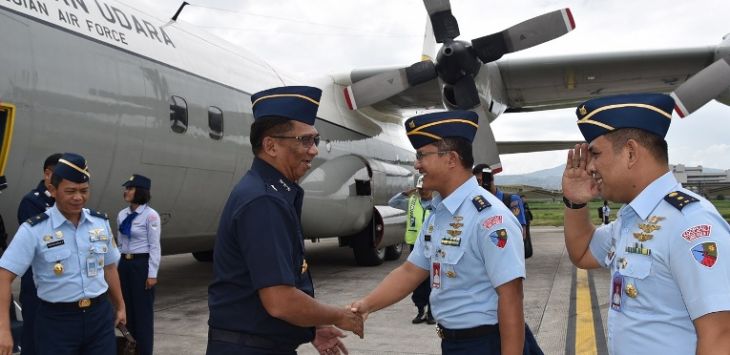 Lanud Husein Sastranegara menyambut kedatangan pejabat intelijen Thailand.