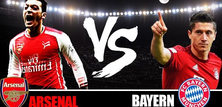 Arsenal vs Bayern Munchen (youtube)