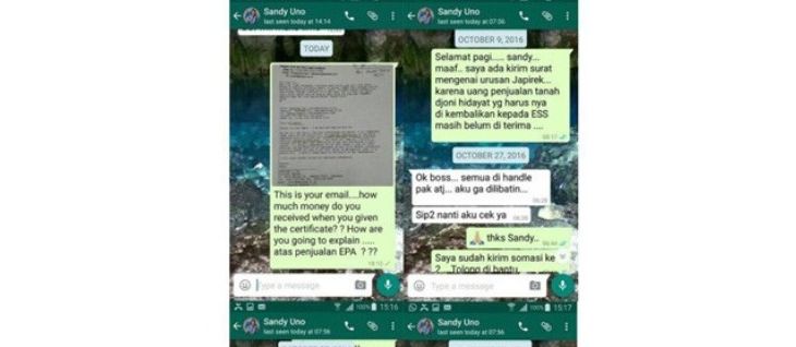 Screen capture percapakan dengan Sandiaga Uno (Istimewa)