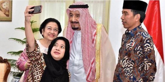 Wefie Puan dan Megawati bersama Raja Salman