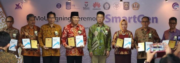 Huawei Indonesia kerja sama bidang penguatan teknologi informasi dengan enam kampus ternama di Indonesia