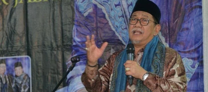 Wakil Gubernur Jawa Barat Deddy Mizwar saat memberikan sambutan dalam pelantikan dan mengukuhkan Pengurus Majelis Da'i Jawa Barat (MDJ) Periode 2017-2020.