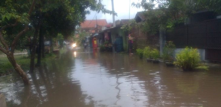 Banjir di kawasan Rancaekek, Kab Bandung.