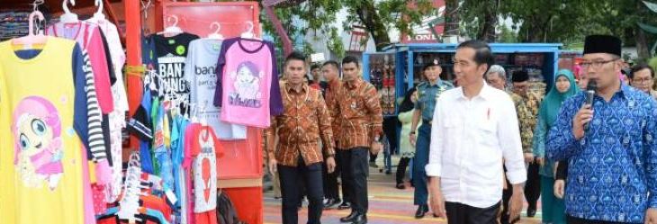 Kunjungan kerja presiden di Bandung. Foto: Setneg