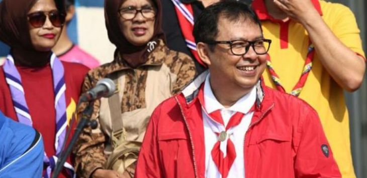 Sekda Kota Bandung yang juga Ketua Kwartir Cabang Kota Bandung Yossi Irianto