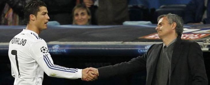 Jose Mourinho saat masih bersama-sama di Real Madrid. Foto via @ESPNUK