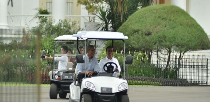 Obama disopiri Jokowi keliling Kebun Raya Bogor