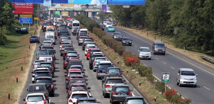 Kawasan menuju gerbang tol Pasteur