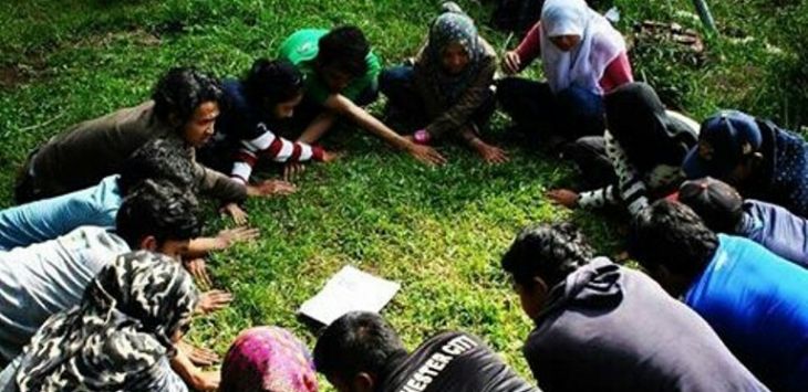 Kegiatan pesantren kilat di Taman Baca Masyarakat (TBM) Jalan Sukamulya, Sukagalih, Sukajadi, Bandung