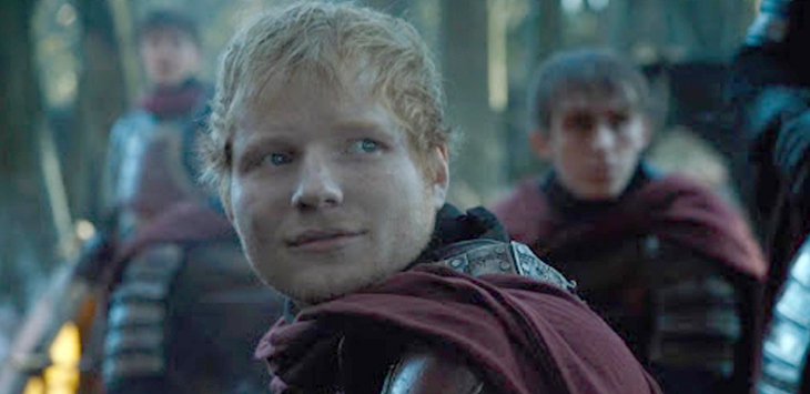 Ed Sheeran sebagai figuran di Game of Thrones season 7 (foto Youtube)

