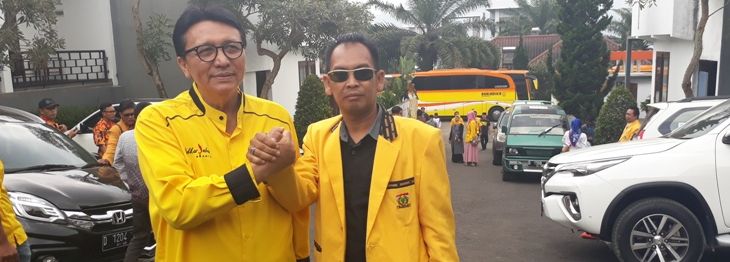 Ketua Tim Balada Baraya Kang Doddy, Hikmat Komara bersama Ketua DPD Golkar KBB, Doddy Imron Cholid yang siap memenangkan dipilkada KBB 2018 nanti.