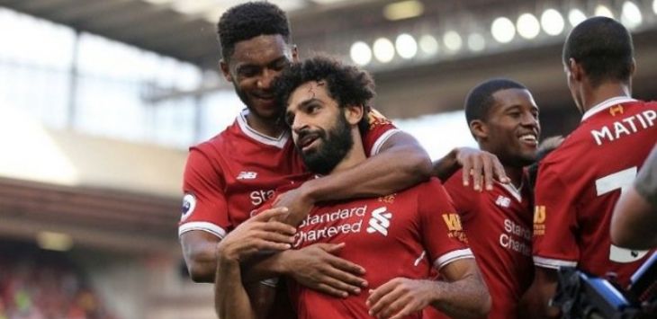 Mohamed Salah tampil istimewa dengan satu gol dan satu assist melawan Arsenal (AFP)