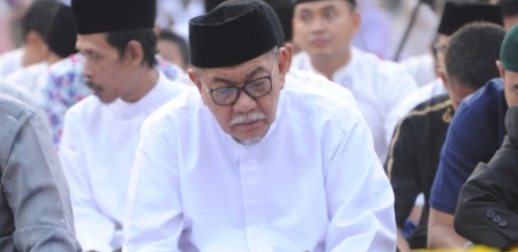 Wakil Gubernur Jawa Barat Deddy Mizwar saat Iduladha di Lapangan Gasibu