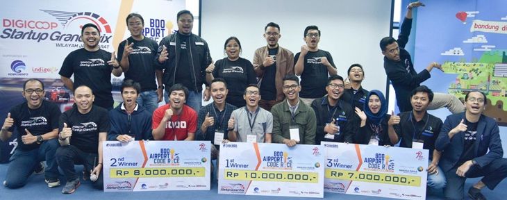 Delapan pemenang Digicoop Startup Grand Prix Wilayah Jawa Barat