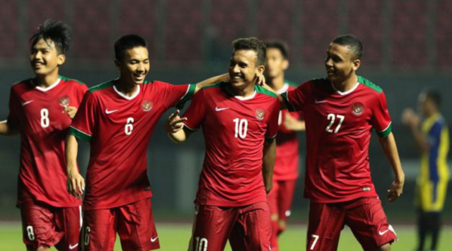 Selebrasi kemenangan Timnas U-19