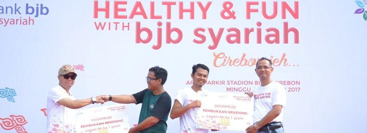 Acara Brand Activation bertajuk “Healthy and Fun with bjb syariah” di Stadion Bima Cirebon