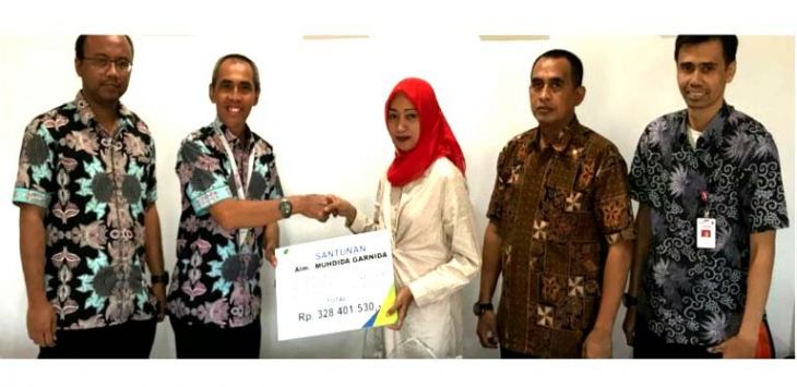 Penyerahan santunan oleh BPJS Ketenagakerjaan Bandung Lodaya 