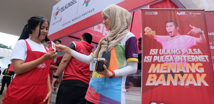 Di ajang Test Event Asian Games 2018, Telkomsel berperan aktif dalam menyiapkan fasilitas jaringan.