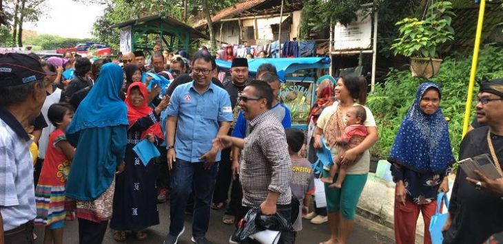 Kampanye Calon Walikota Bandung Yossi Irianto di Mengger Tengah, Kecamatan Bandung Kidul