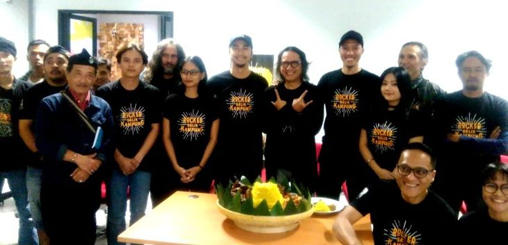 Para pemain film “Rocker Balik Kampung” (Nur Fidhiah Shabrina, Radar Bandung)