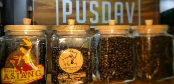 Kopi Kamek di kedai Pusdavstore, Pusdai, Bandung (Nur Fidiah/Radar Bandung)