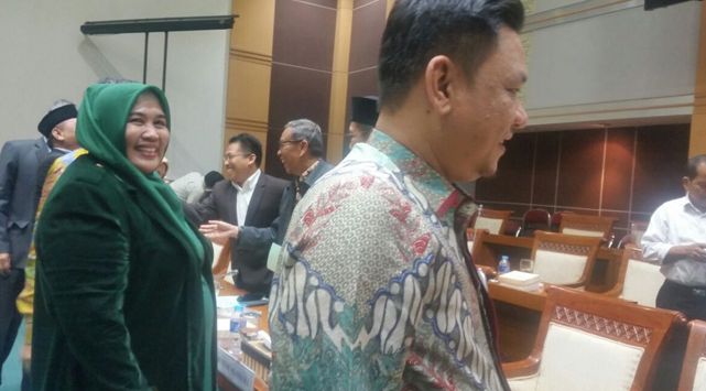 Suasana seusai rapat kerja Komisi VIII DPR RI dengan Menteri Agama RI, Senin (16/4/2018).