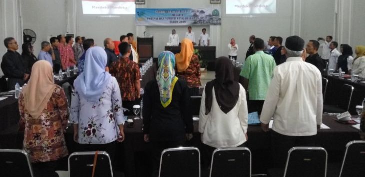 Suasana acara sosialisasi pelaksanaan Restorasi Sosial Provinsi Jawa Barat di hotel Endah Parahyangan, Rabu (16/5).

