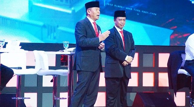 Paslon cagub Jabar nomor urut 2, TB. Hasanuddin dan cawagub Anton Charliyan 