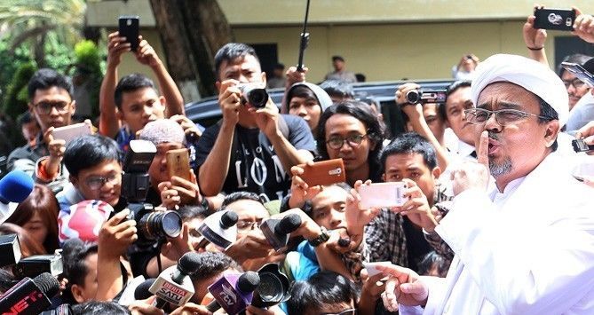 Habib Rizieq Shihab. Foto via Jawa Pos