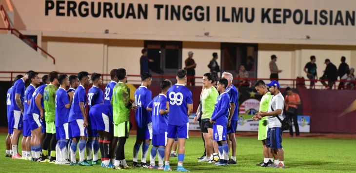 Persib Bandung menjalani official training di Stadion Perguruan Tinggi Ilmu Kepolisian (PTIK), Jumat (29/6/2018).Foto:persib.co.id