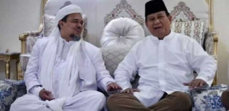 Habib Rizieq Shihab bersama Prabowo Subianto