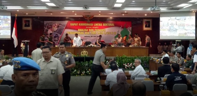 Rapat tertutup Kapolri, Panglima TNI, dan para menteri/RMol.