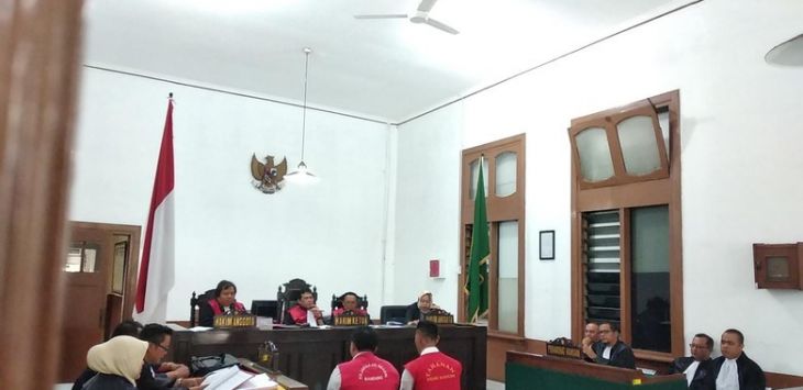 Sidang bos PT Solusi Balad Lumampah (SBL) di PN Bandung.Foto:detikcom