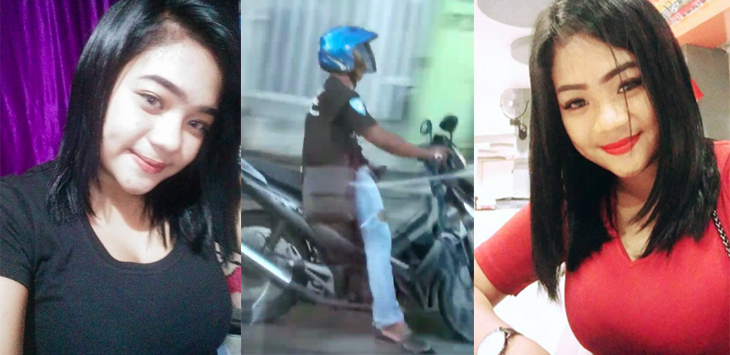 Pria masturbasi naik motor kejar cewek
